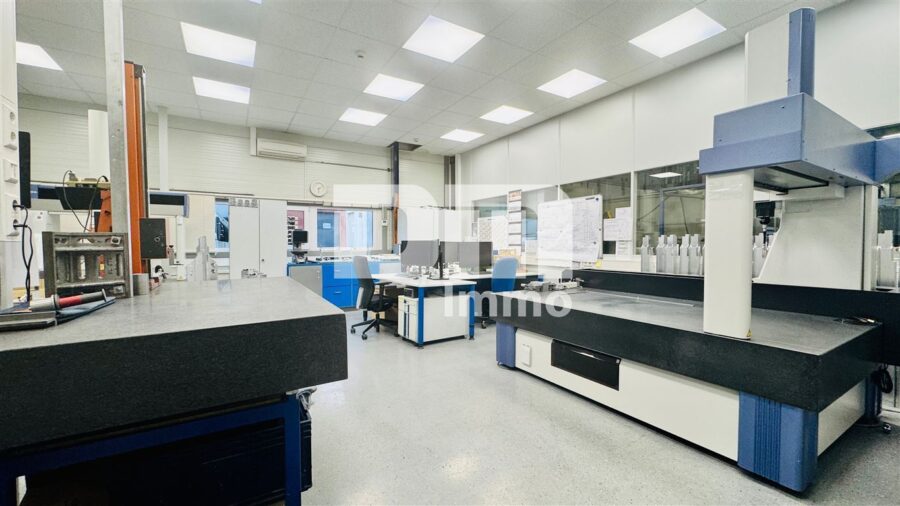 Gewerbeensemble Produktionshallen + Bürogebäude und umfangreiche Freiflächen - QM Raum